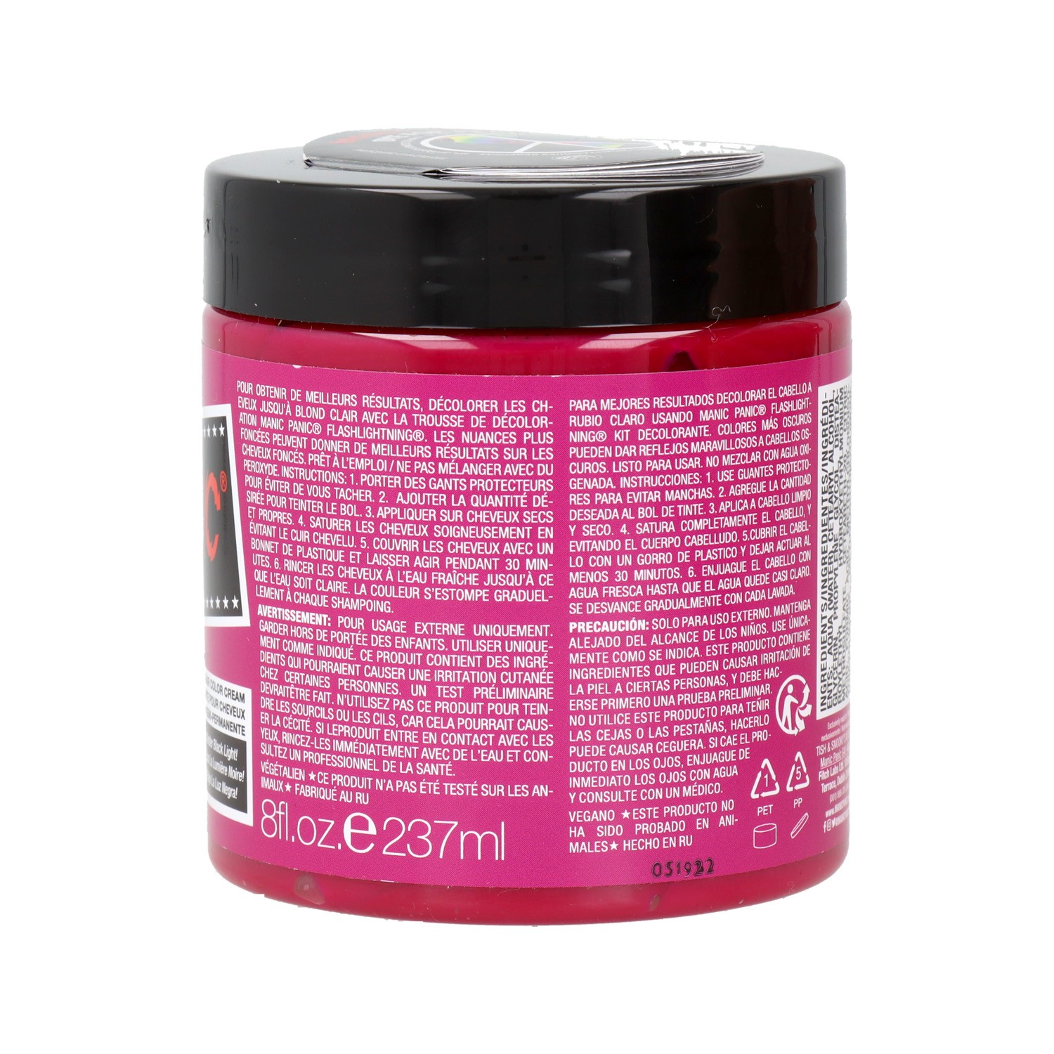 Manic Panic alta voltagem quente rosa quente vegano 237 ml