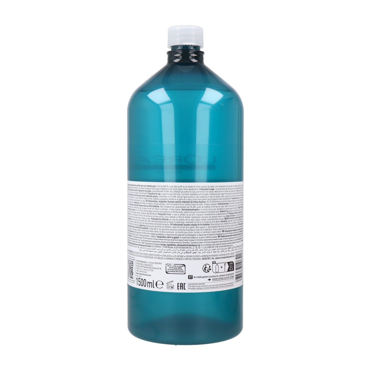 Loreal Expert Scalp Advanced Shampooing Anti-Graisse 1500 ml