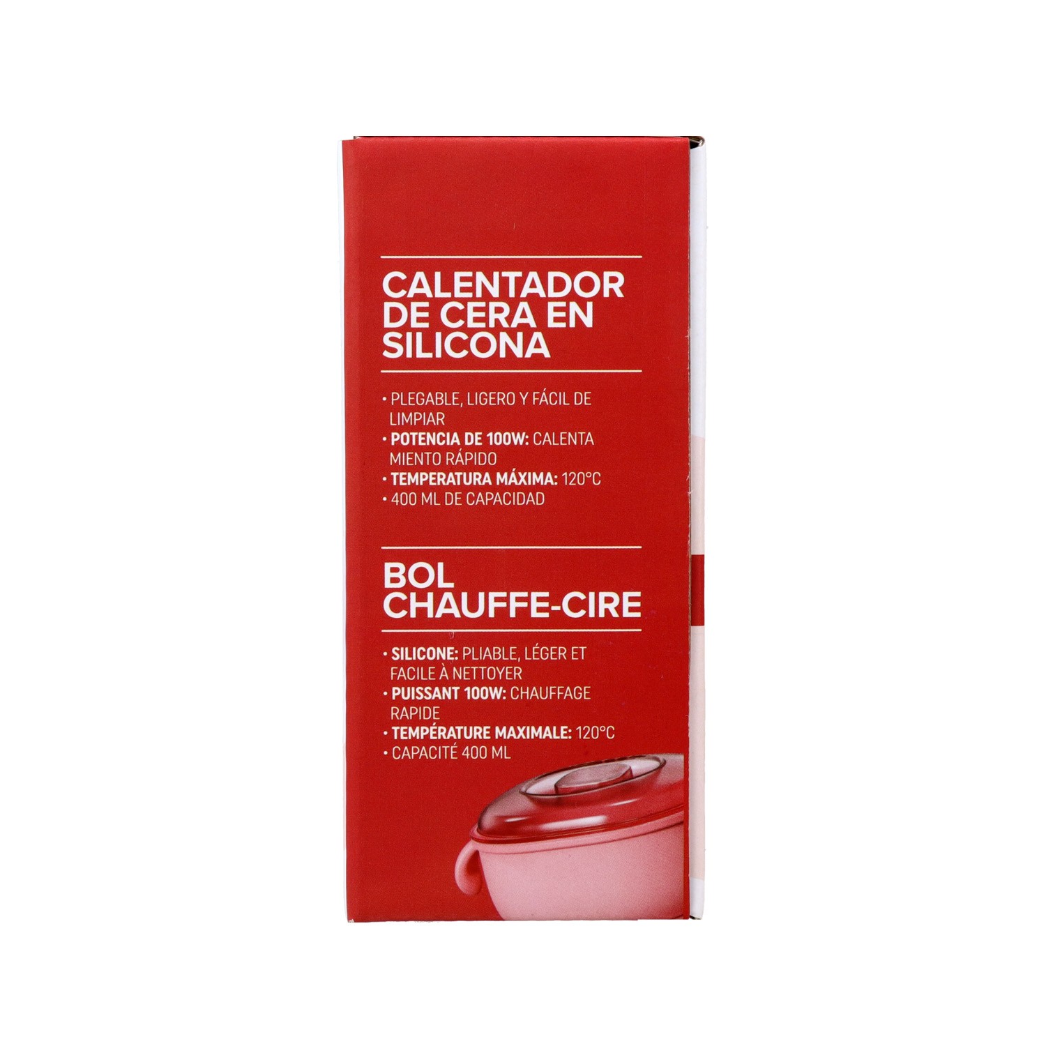 ALBI FUNDIDOR CERA SILICONA PLEGLABLE ROSA 450ML (2826)