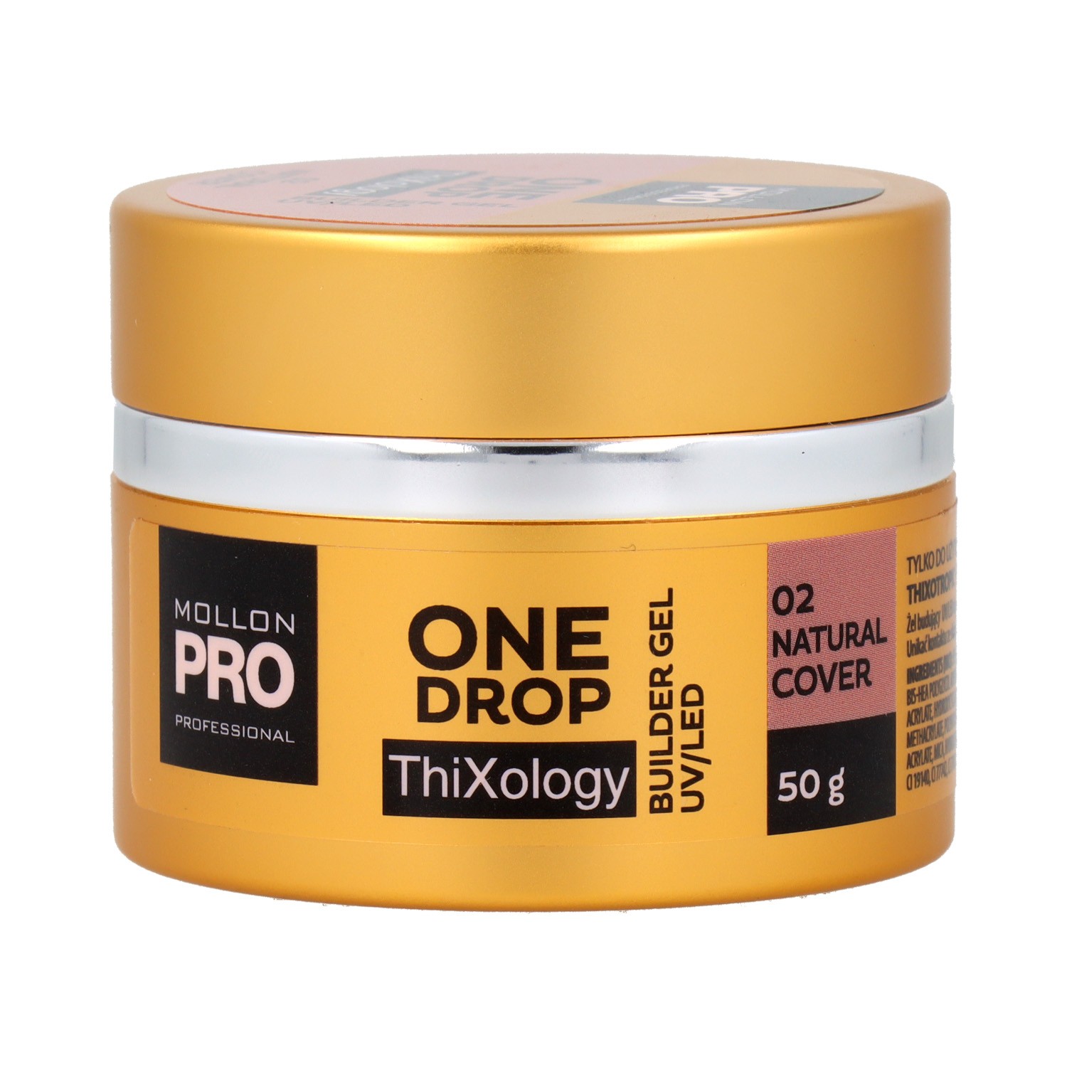 Mollon Pro One Drop Thixology Gel 02 Cobertura Natural 50 gr