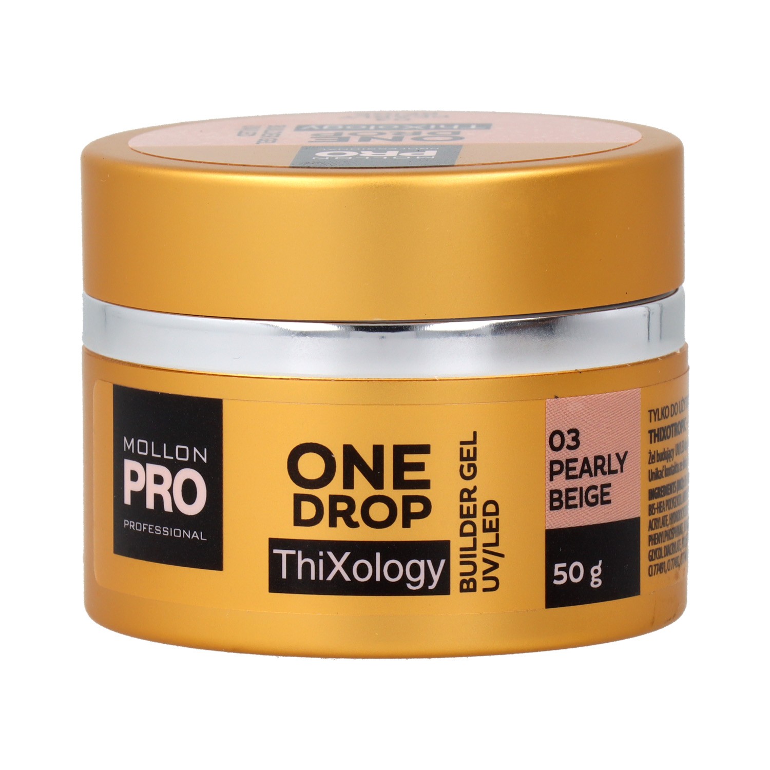 Mollon Pro One Drop Thixology Gel 03 Bege Perolado 50 gr