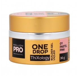 Mollon Pro One Drop Thixology Gel 01 Pastel Pink 30 gr