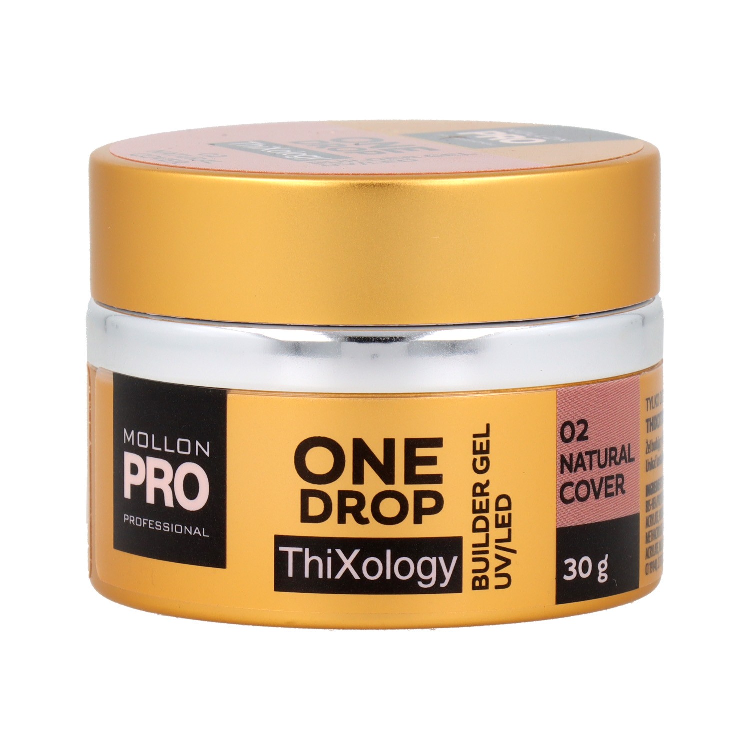 Mollon Pro One Drop Thixology Gel 02 Cobertura Natural 30 gr