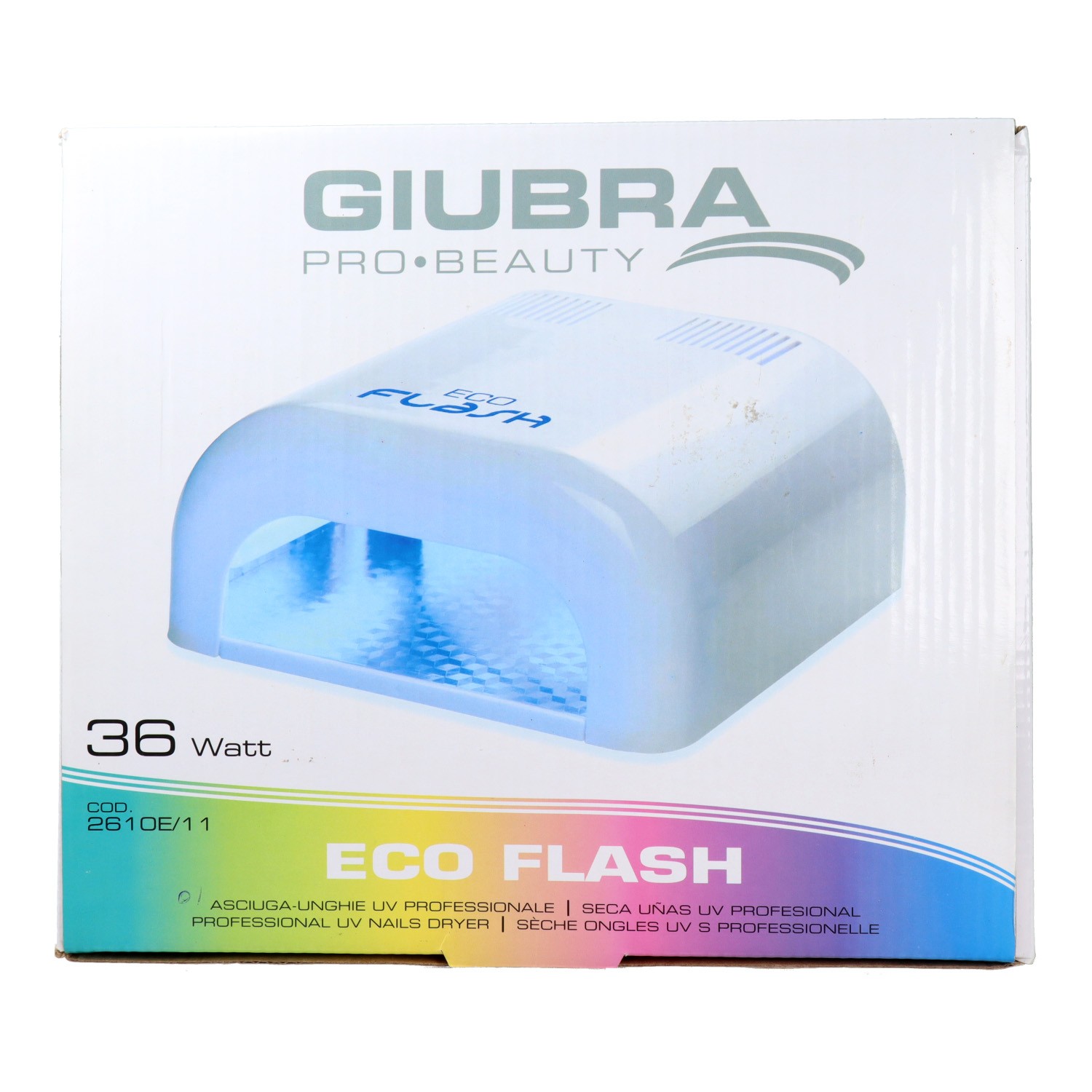 Giubra Eco Flash Lampara Secauñas Uv Pro White 36W
