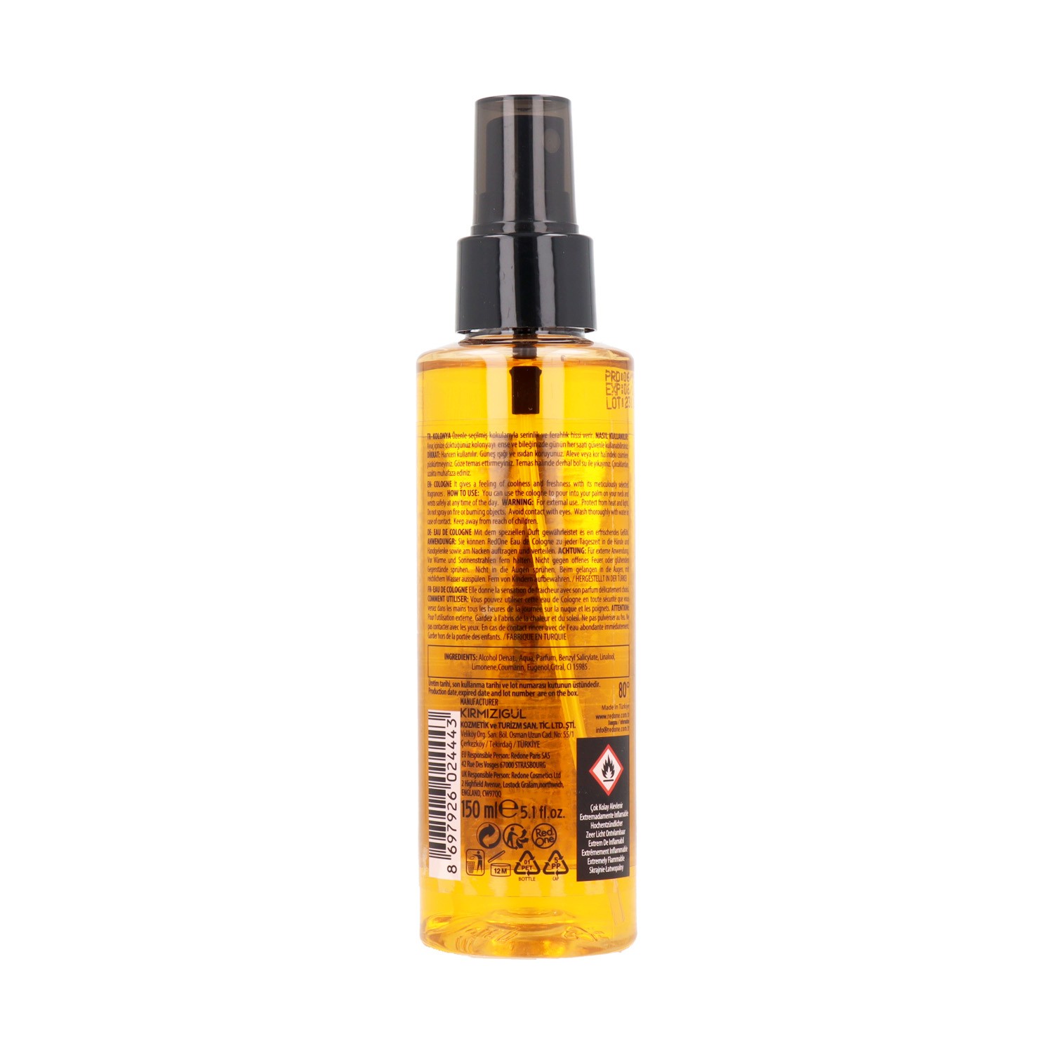 Red One Cologne Spray Volcanique 150 ml
