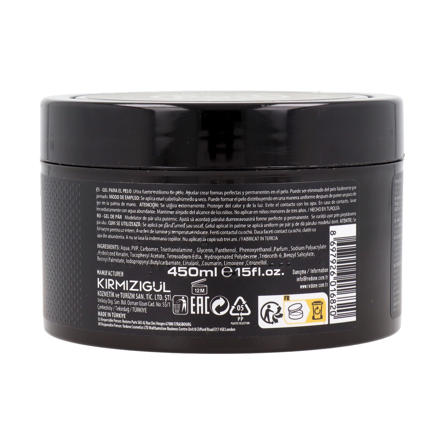 Red One Gel Coiffant Kératine 450 ml