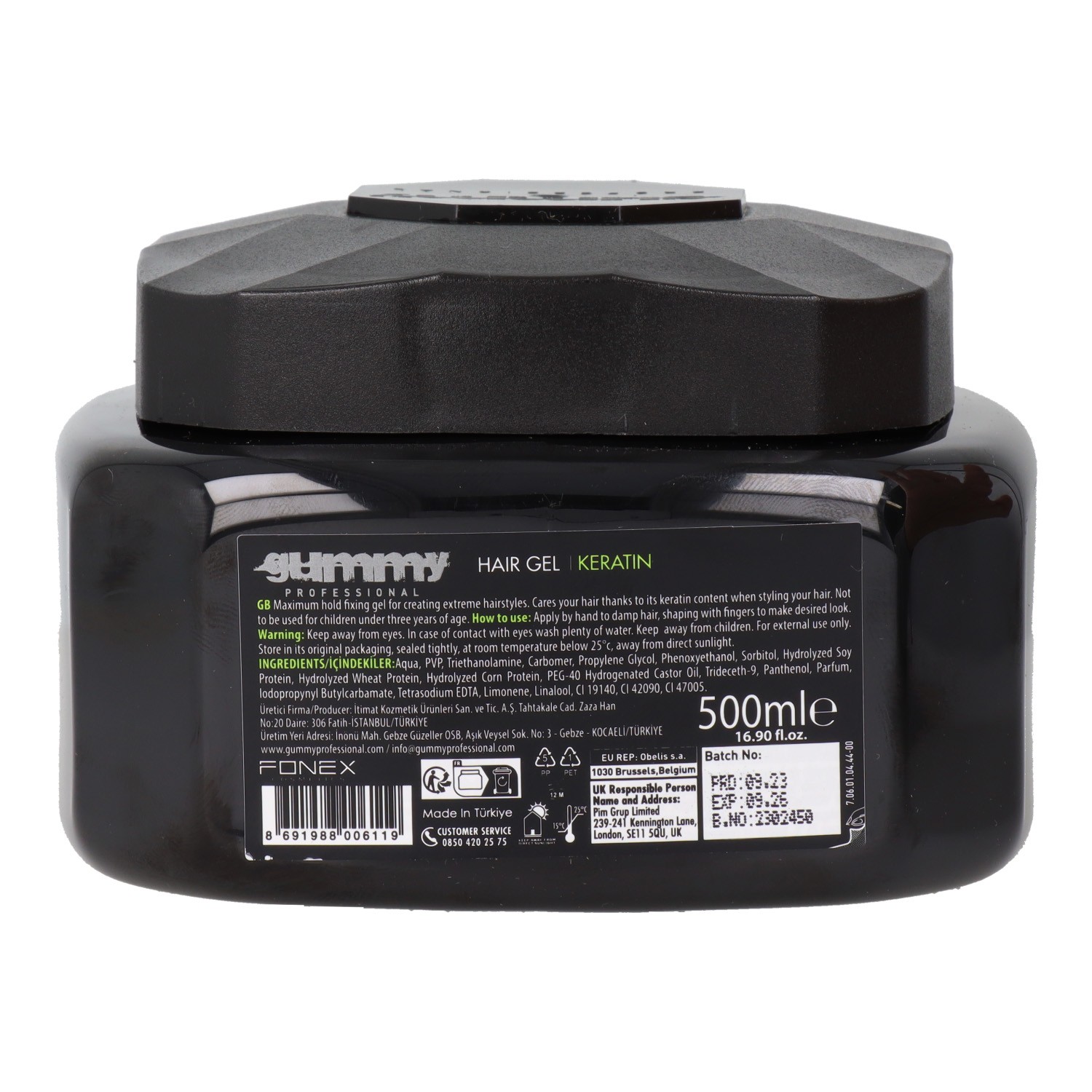 Gummy Hair Gel Keratin 500 ml