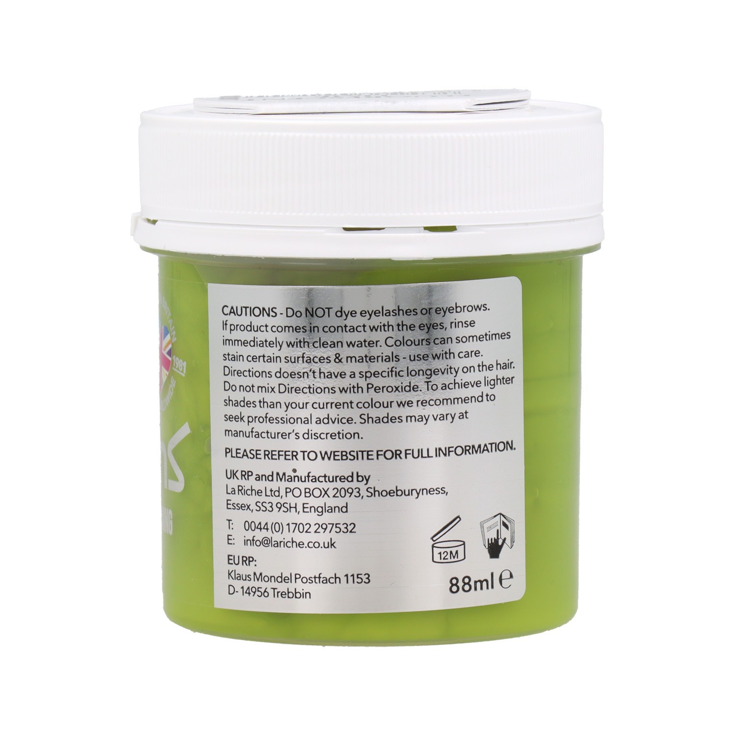 La Riche Directions Condicionador Semi Permanente Cor Fluorescente Lima 88 ml