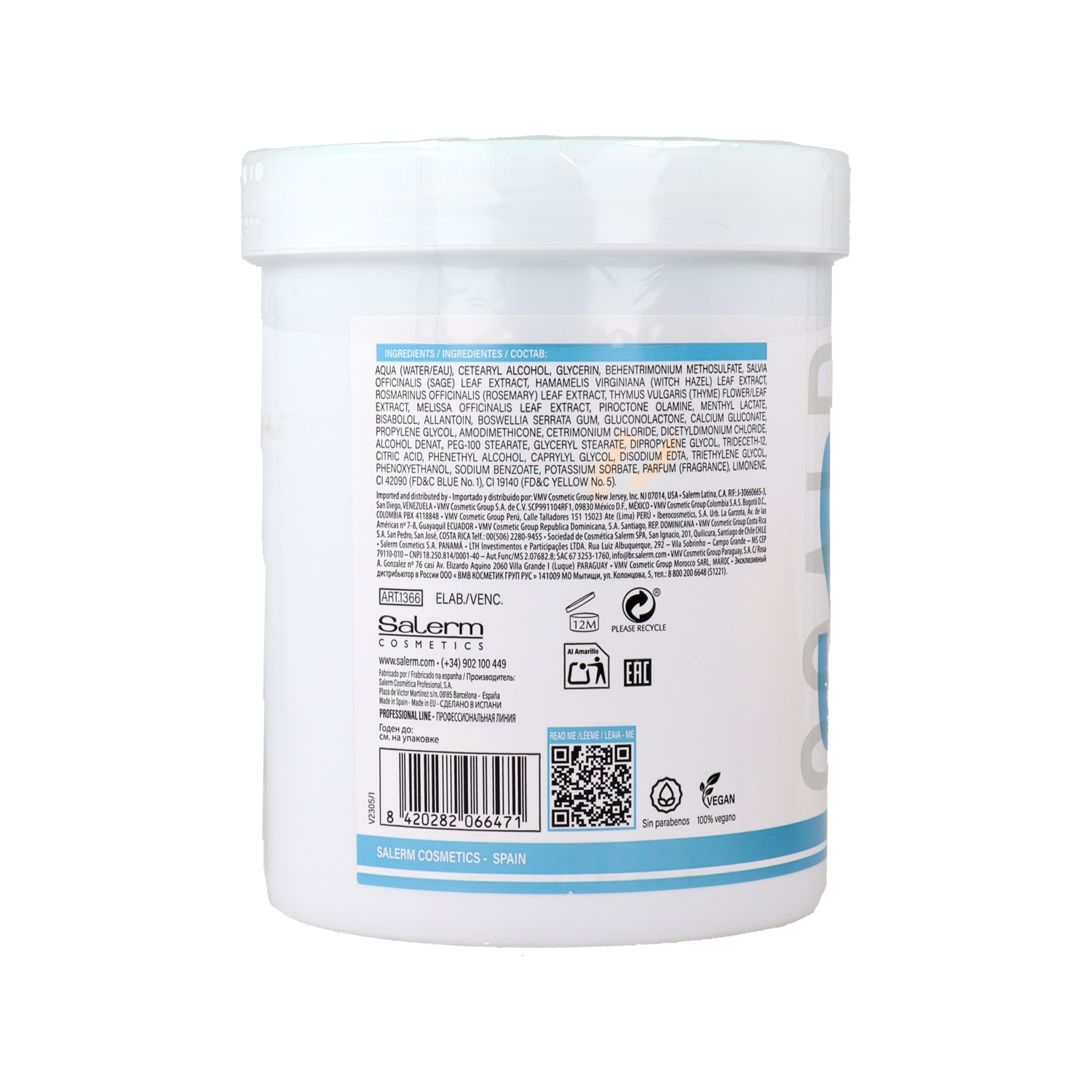 Salerm Hair Lab Dermocalmante Mascarilla 1000 ml