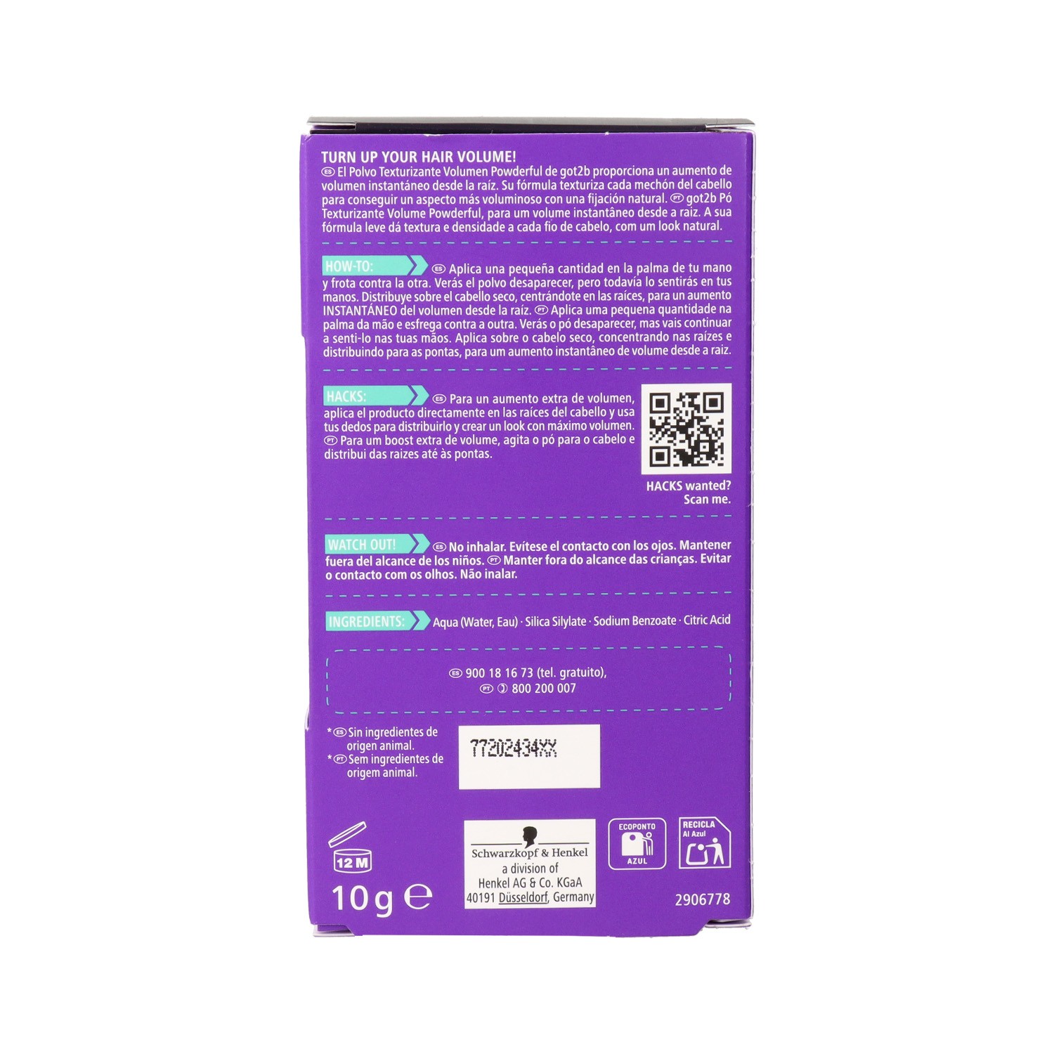 Schwarzkopf Got2b Pós Texturizantes e Volumizantes 10 gr