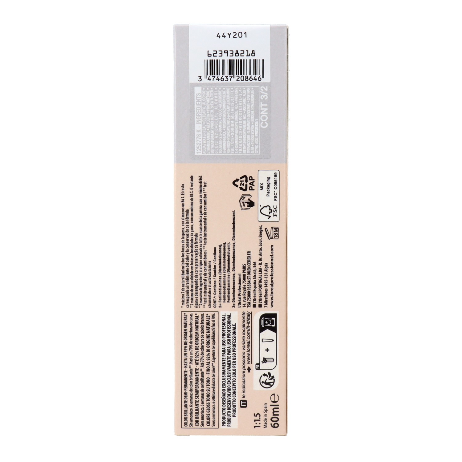 Loreal Dia Color Transparente 60 ml