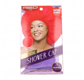 Red Kiss Essential Bonnet de douche Super Jumbo Assortiment Rose Violet Rouge Cheveux Cape