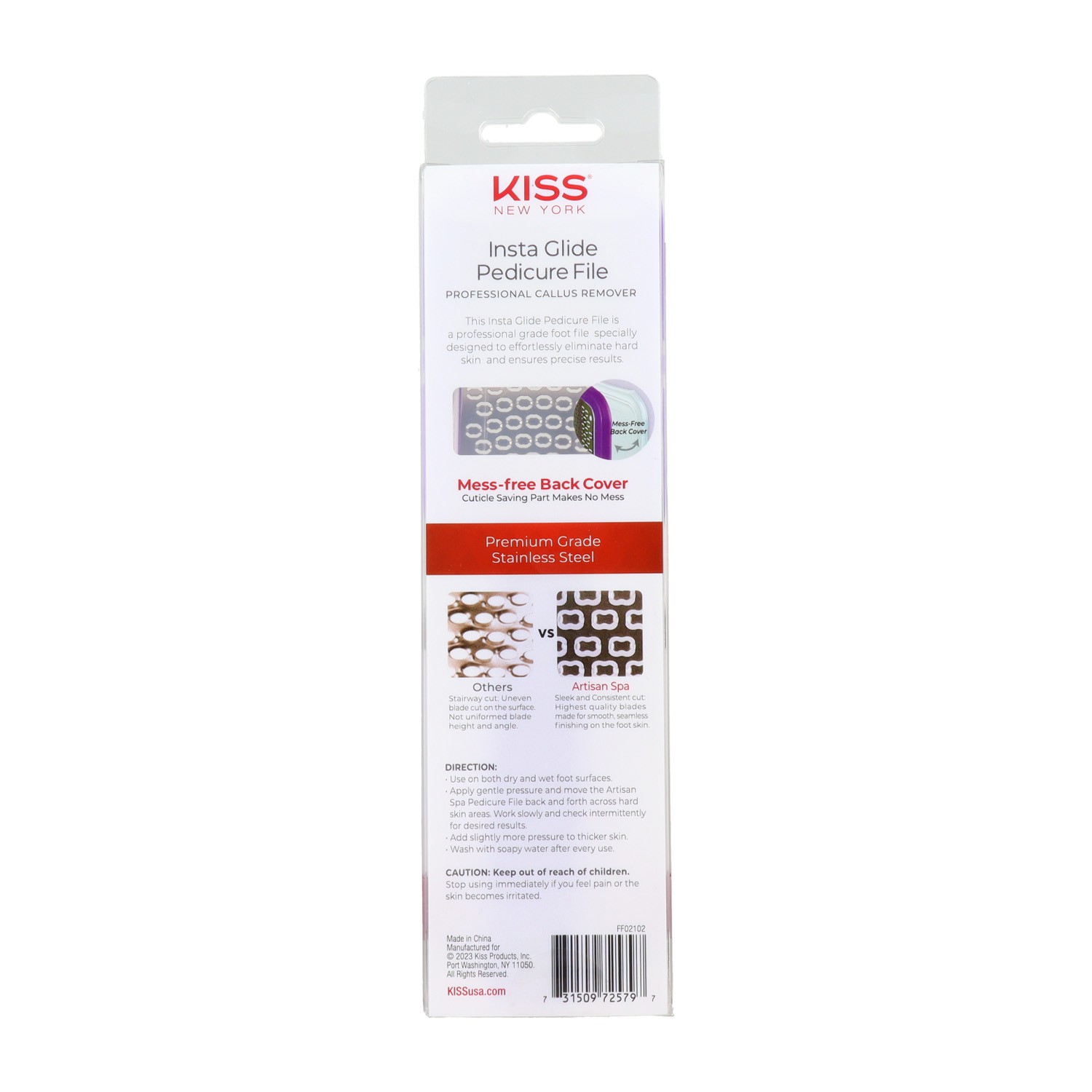 Raschietto per calli viola Red Kiss Kny Insta Glide per pedicure