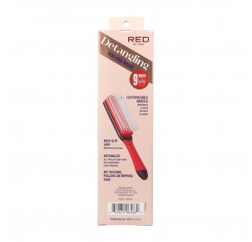 Red Kiss Non Slip Detangling Brush Color Rojo Cepillo 2