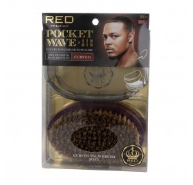 Red Kiss Pocket Wave Brosse à Sanglier Brosse Douce