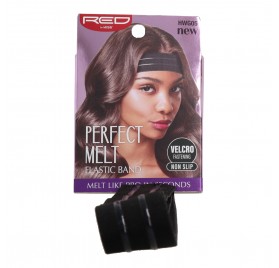 Red Kiss Lace Melt Band 1 1/8 » Velcro en silicone pour extensions