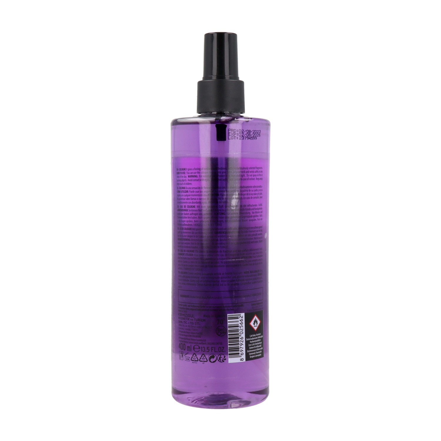 Red One Cologne Body Ondulation Splash 400 ml
