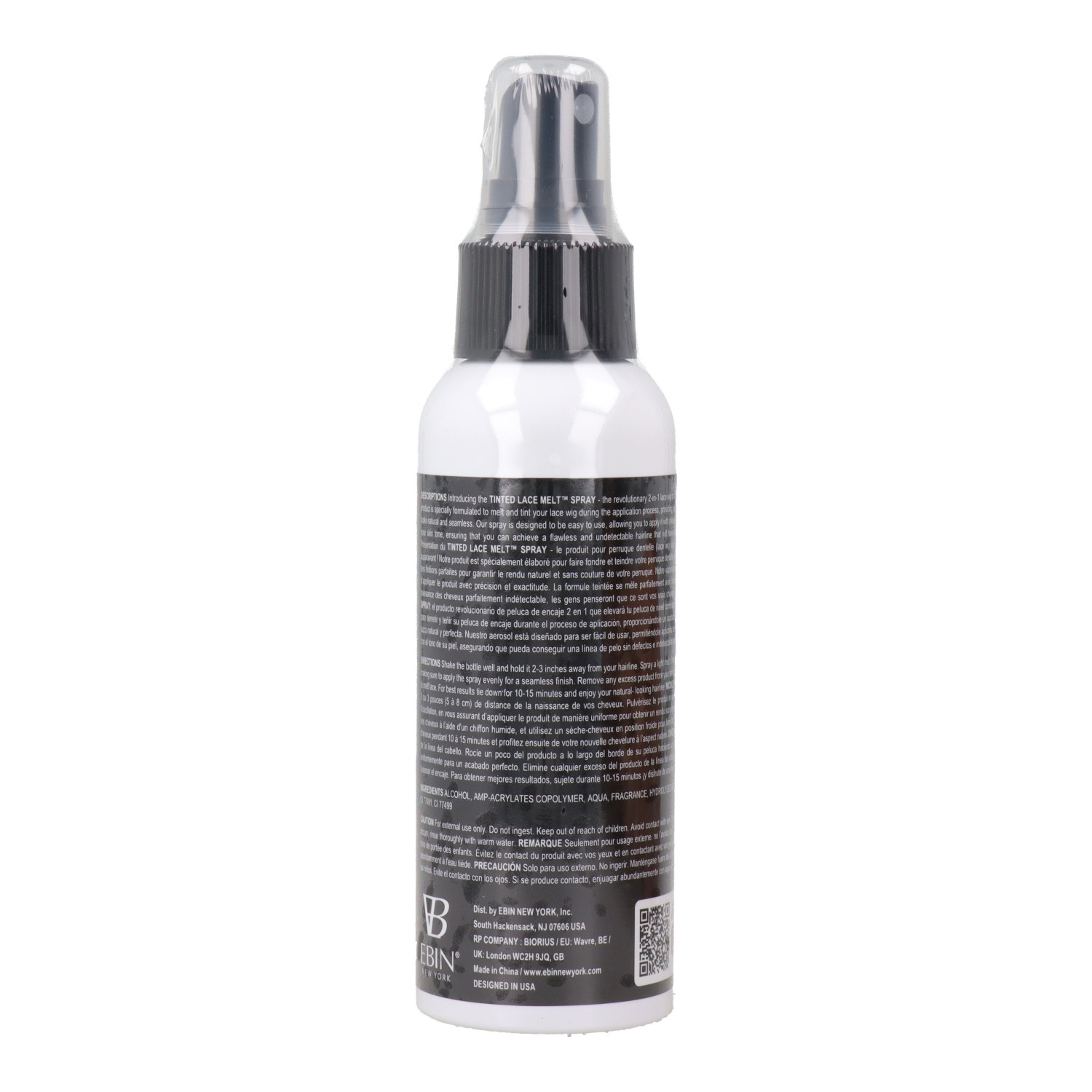 Ebin New York Tinted Lace Melt Pump spray marrom claro quente 100 ml