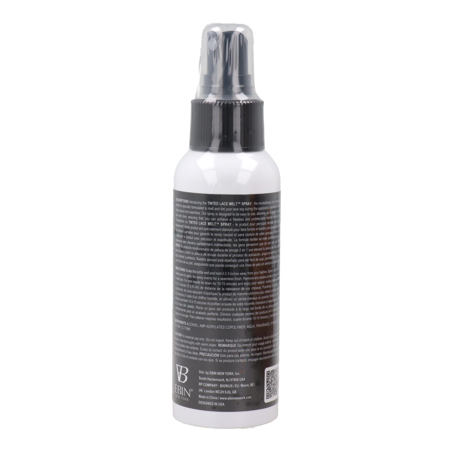 Ebin New York Tinted Lace Melt Pump spray marrom médio 100 ml