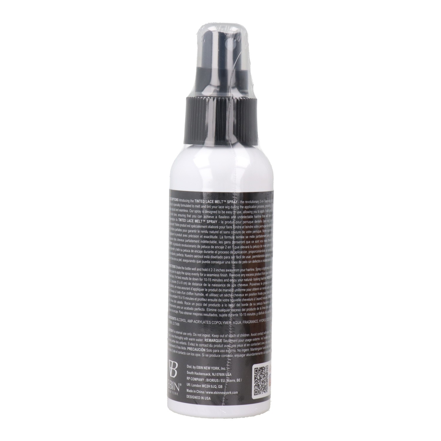 Ebin New York Tinted Lace Melt Pump spray marrom escuro médio 100 ml