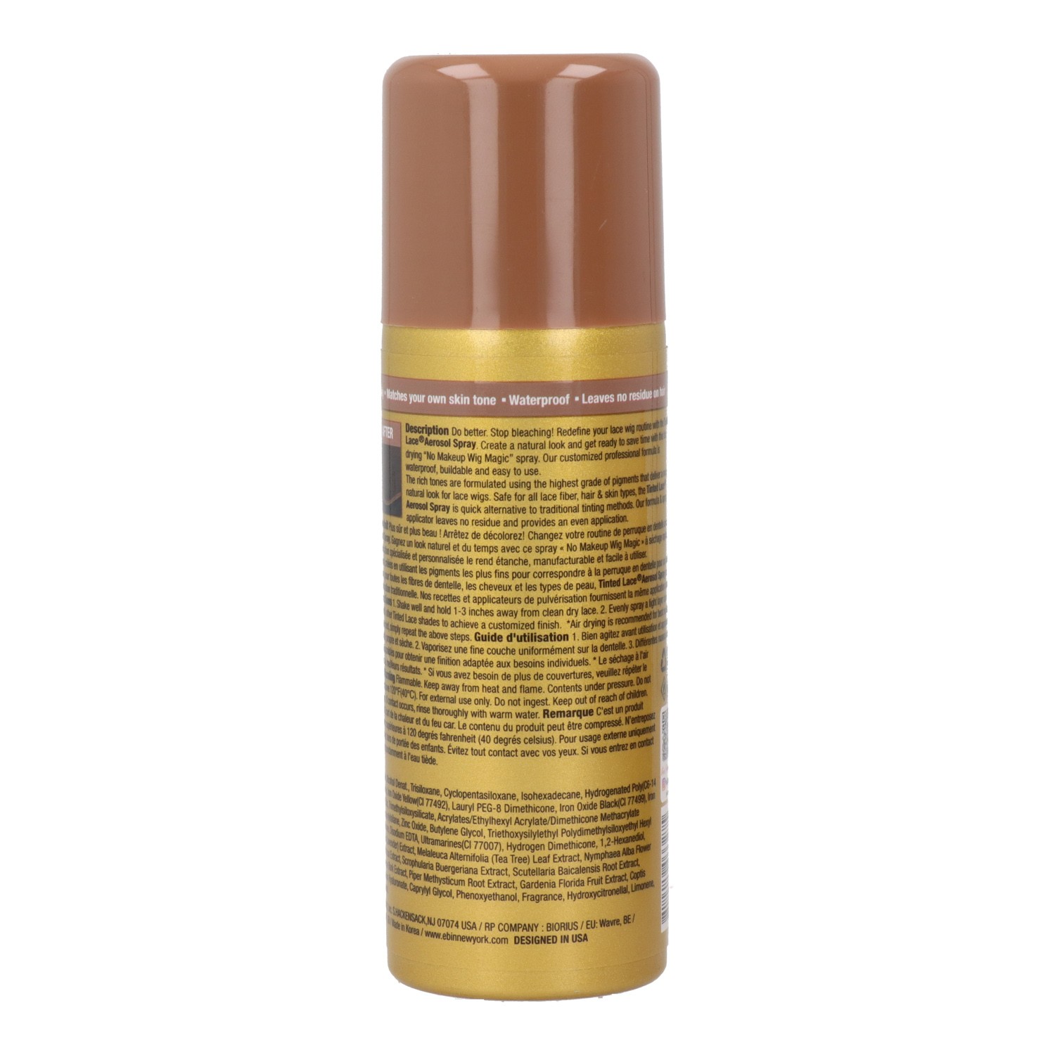 Ebin New York Tinted Lace Marrom Escuro Spray 80 ml