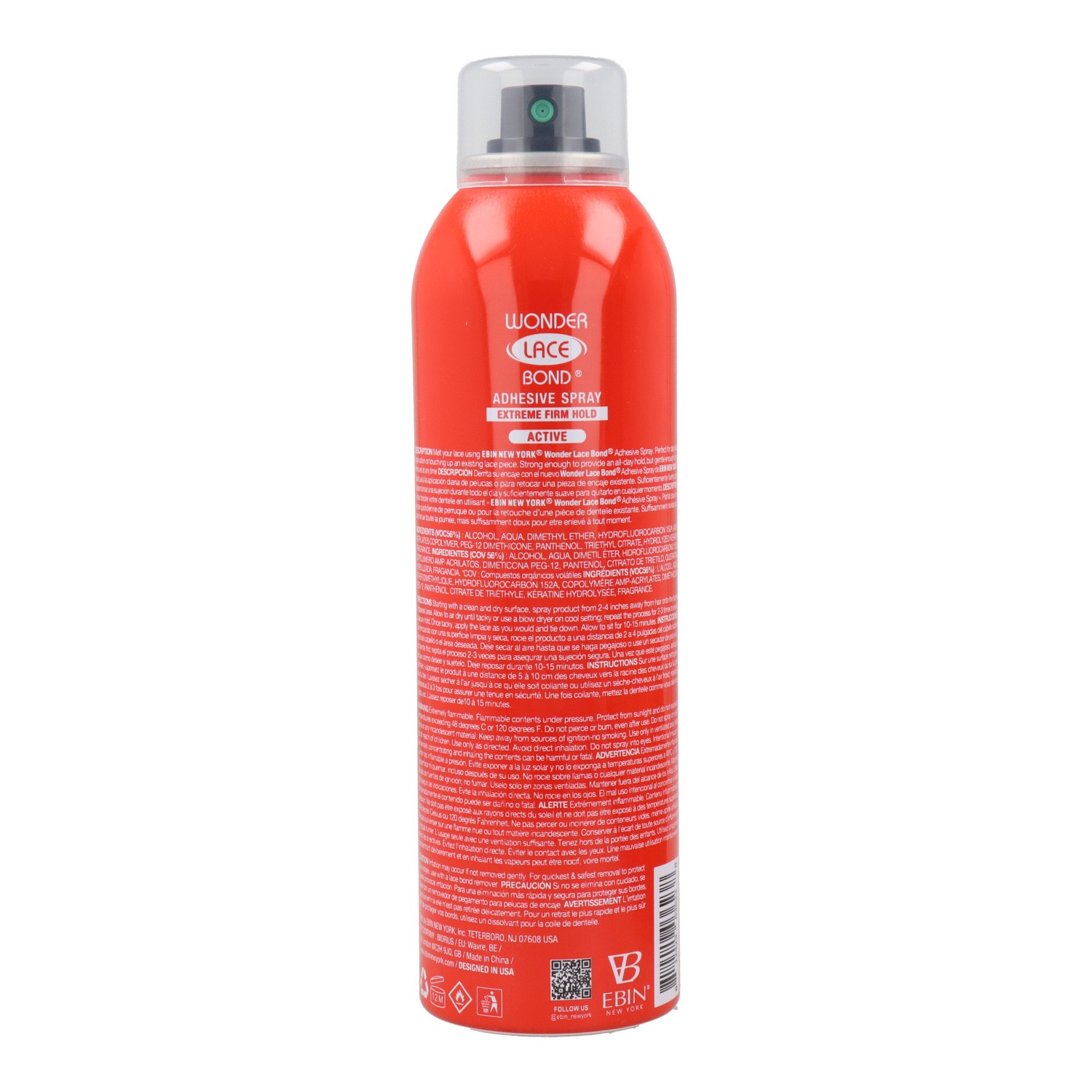 Ebin New York Wonder Bond Spray adesivo firme 180 ml