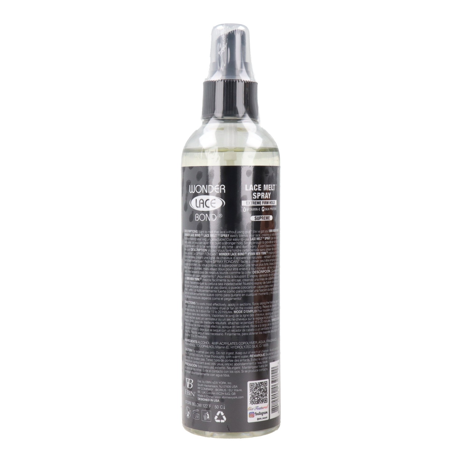 Ebin New York Wonder Lace Bond Lace Melt Spray Supremo 250 ml
