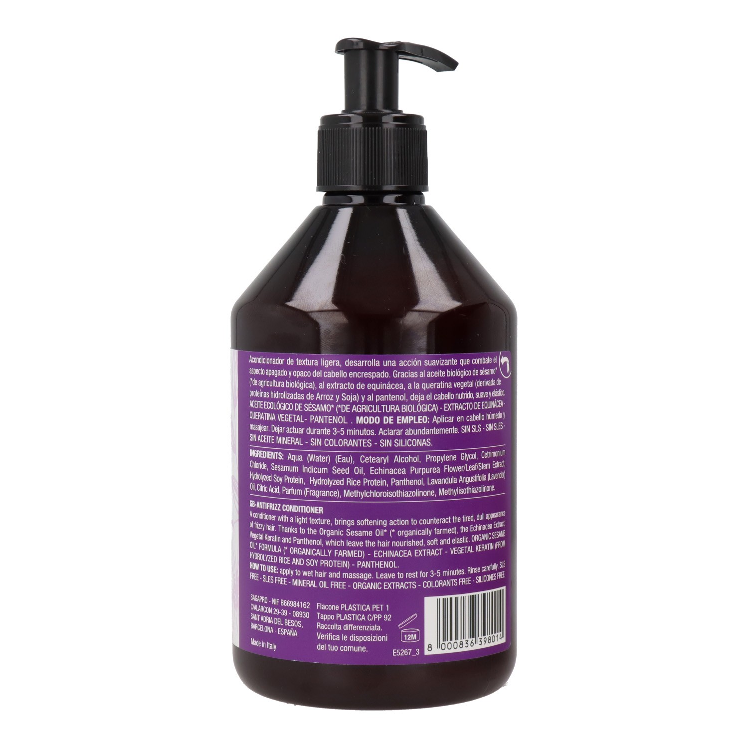 Pure Green Antifrizz Condicionador 500 ml