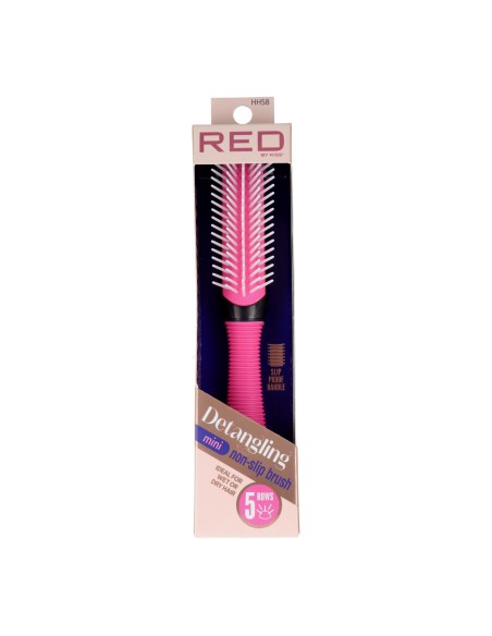 Mini Brosse Démêlante Antidérapante Red Kiss 5 Rangs