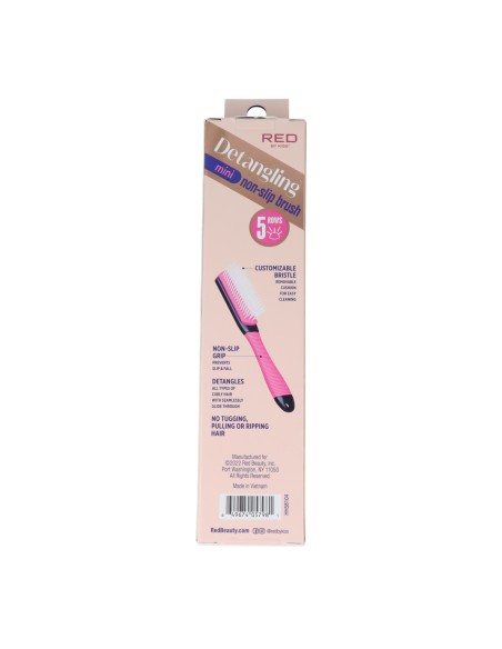 Mini Brosse Démêlante Antidérapante Red Kiss 5 Rangs