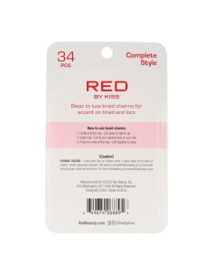 Amuleto de trança beijo vermelho Hz75 2