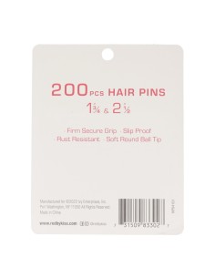 Alfinetes de cabelo Red Kiss 1 3,4 2 1,2 200 unidades preto 2