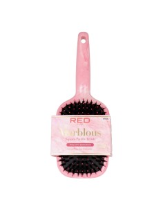 Red Kiss Marblous Boar Square Paddle Brush
