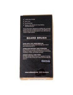Red Kiss Premium Beard Brush Moon Shape 2