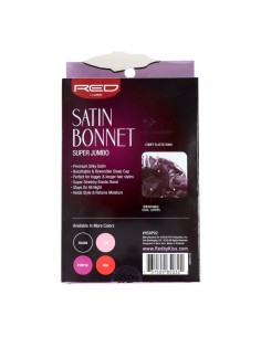 Red Kiss Satin Bonnet Super Jumbo Black 2
