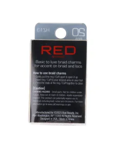 Amuleto de trança beijo vermelho Hz13 2