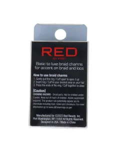 Amuleto de trança beijo vermelho Hz28 2