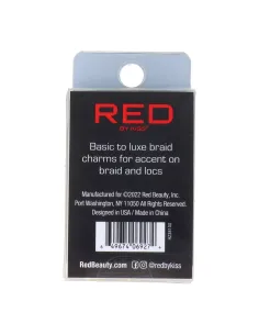 Amuleto de trança beijo vermelho Hz38 2