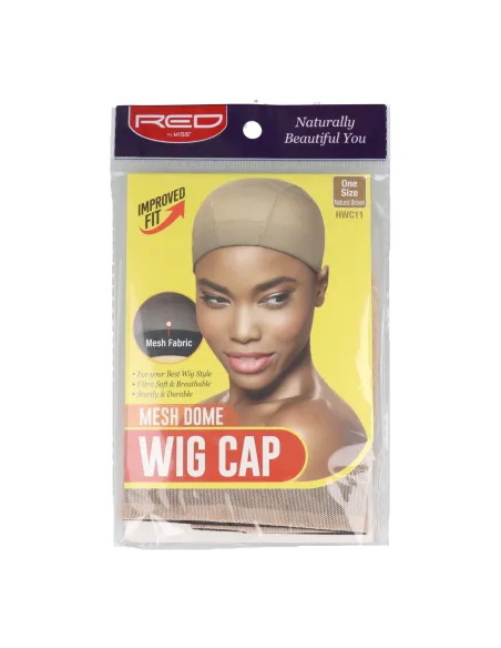 Red Kiss Mesh Dome Wig Cap Ntl Brown
