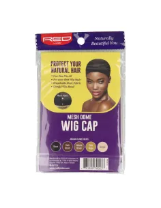 Bonnet de perruque Red Kiss Mesh Dome noir régulier 2
