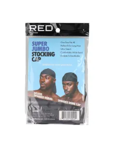 Red Kiss Super Jumbo Stocking Cap Black 2