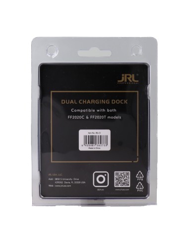 Dock de carregamento duplo profissional Jrl Ff2020C e Ff2020T