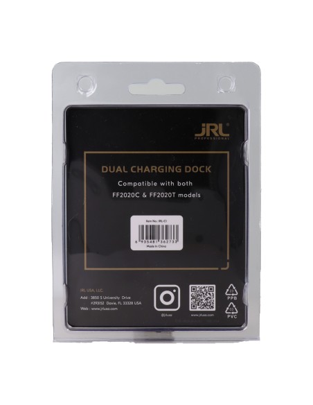 Dock de carregamento duplo profissional Jrl Ff2020C e Ff2020T