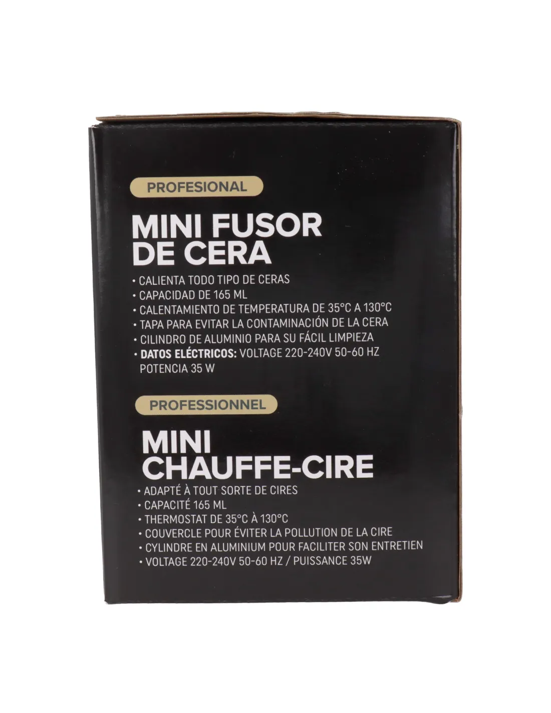 Albi Pro Albi Mini Fusor Wachs Paris 165 Ml – Schwarzer Wachslöscher Für Professionelle Enthaarung