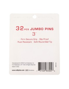 Alfinetes de cabelo Jumbo Red Kiss 3 32 unidades preto 2