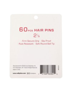 Red Kiss Hair Pins 2 1.2 60 Pcs Black 2