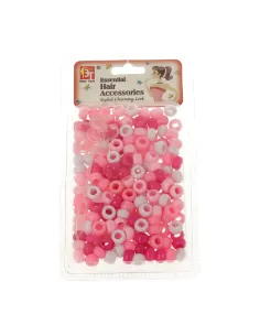 Beauty Town Sfere Plastico Rotondo Piccolo Multi Rosa (07619)