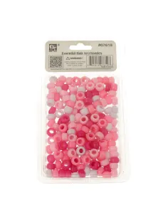 Beauty Town Bolitas Plástico Redondo Pequeño Multi Rosa (07619) 2
