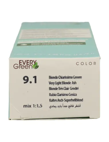 Dikson Every Green Color Plex 9.1 Rubio Clarisimo Ceniza 100Ml