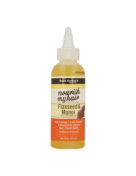 Aunt Jackie's Curls & Coils Nourish My Hair Flaxseed & Monoi Aceite...